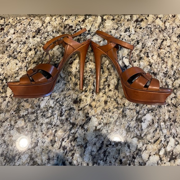 Saint Laurent Tribute Platform Sandals - Picture 3 of 8